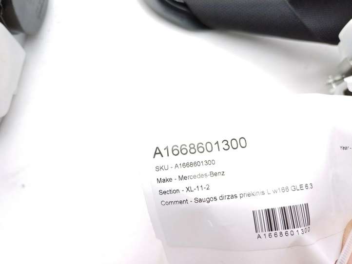 Mercedes-Benz GLE W166/C292 (2015 - 2019)  A1668601300 Комплект ремней безопасности