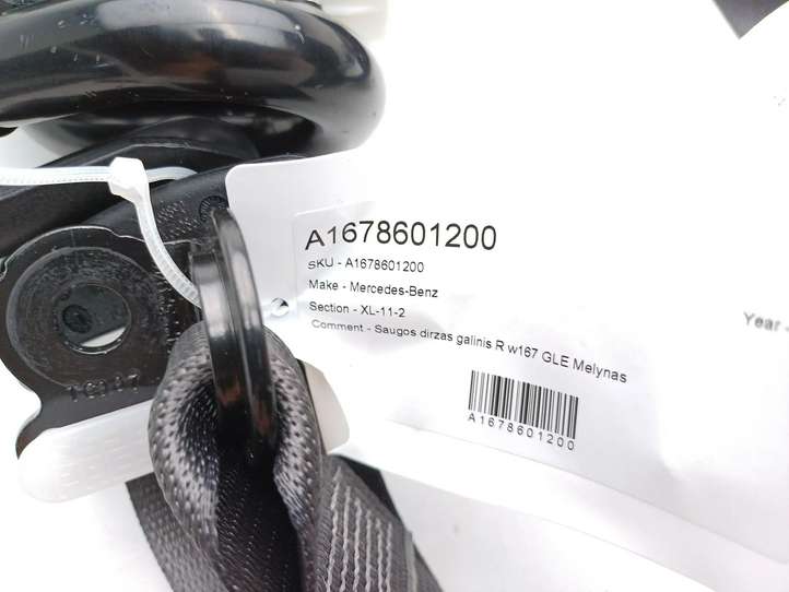 Mercedes-Benz GLE W167 (2019 - )  A1678603502 Комплект ремней безопасности
