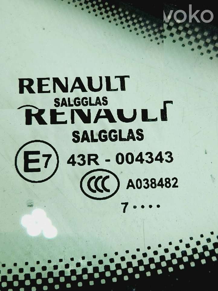 Renault Espace (2015 - 2019)  43R004343 Треугольное стекло в передней части кузова