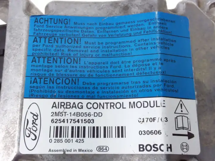 Ford Focus (1998 - 2004) 2M5T14B056DD Блок управления SRS — фото 3