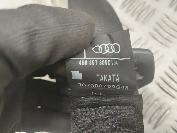 Audi A7 S7 4G (2010 - 2014) 4G0857805C Задний ремень безопасности — фото 3