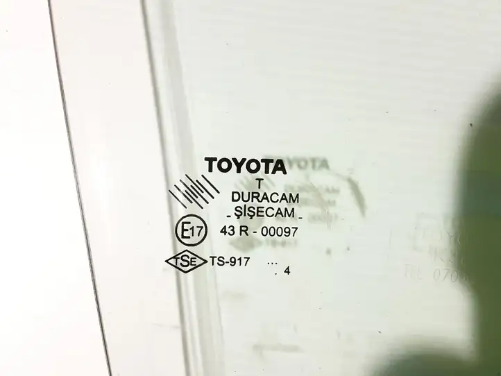 Toyota Corolla Verso AR10 (2004 - 2009) 43R00097 Стекло передней двери — фото 2