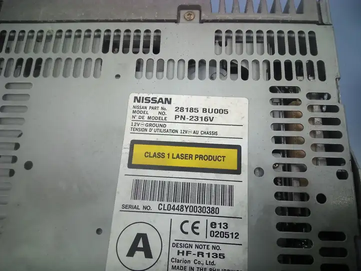 Nissan Almera (2000 - 2006) 28185BU005 Магнитола / мультимедийная система — фото 5