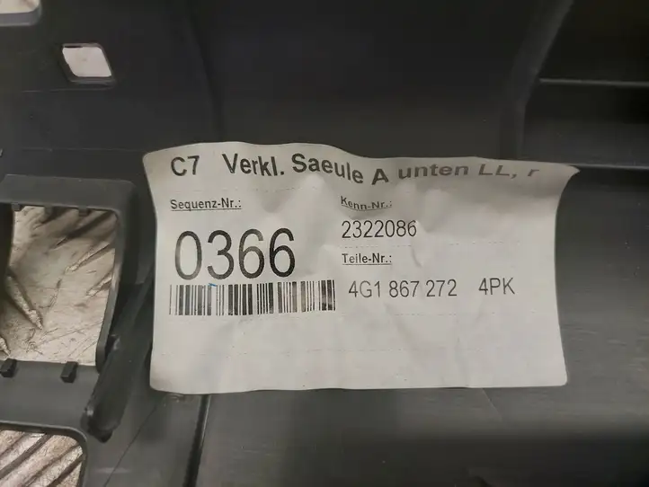 Audi A7 S7 4G (2010 - 2014) 4G1867272 Внутренняя отделка переднего порога — фото 2