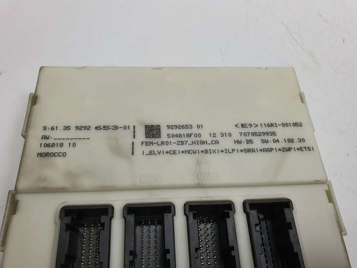 BMW 3 F30 F35 F31 (2012 - 2018)  9292653 Блок управления иммобилайзера