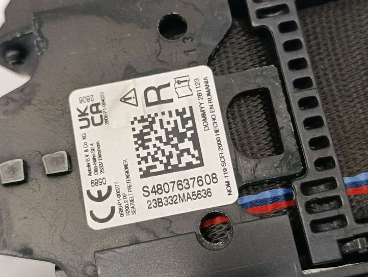 BMW M3 G80 (2020 - )  S5807638206 Комплект ремней безопасности