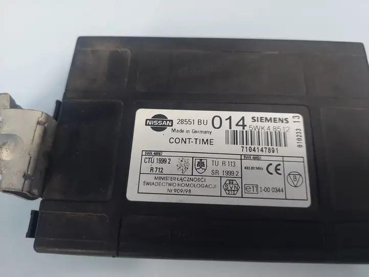 Nissan Almera (2000 - 2006) 28551BU014 Модуль комфорта — фото 4
