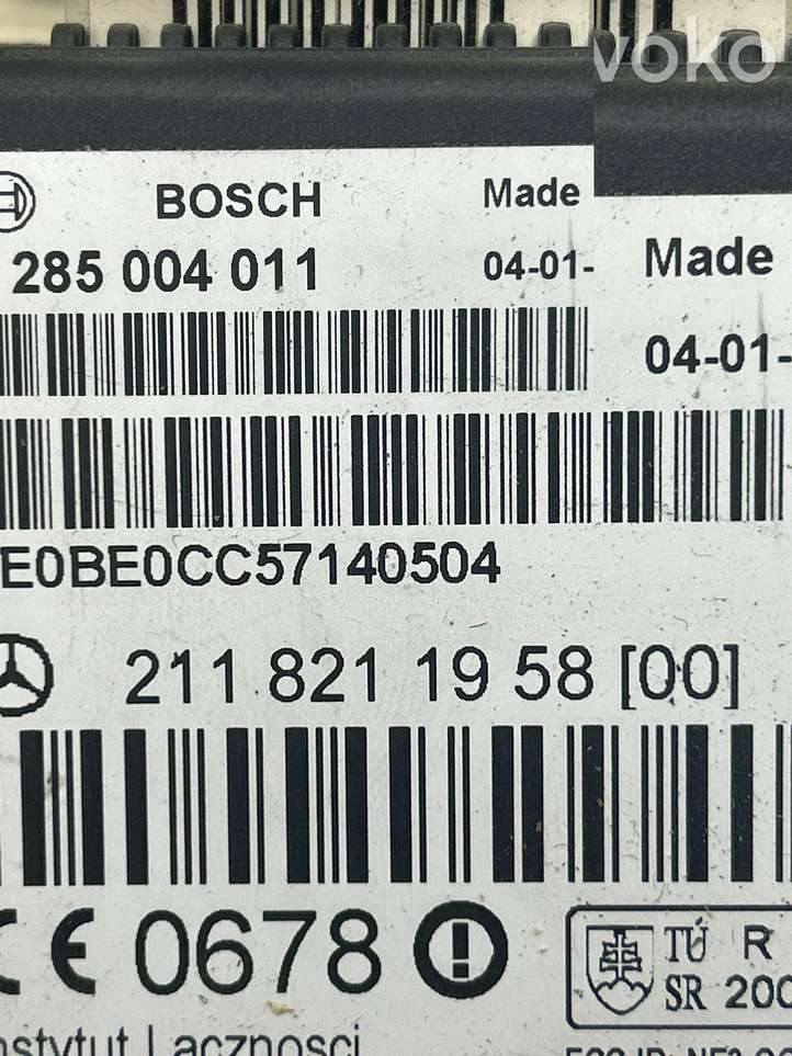 Mercedes-Benz E W211 (2002 - 2009)  2118211958 Датчик давления сиденья