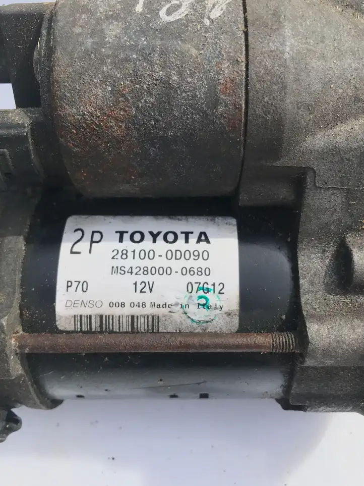 Toyota Avensis T250 (2006 - 2009) 281000D090 Стартер — фото 2