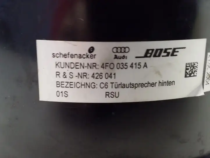 Audi A6 S6 C6 4F (2004 - 2008) 4F0035415A Динамики задних дверей — фото 5