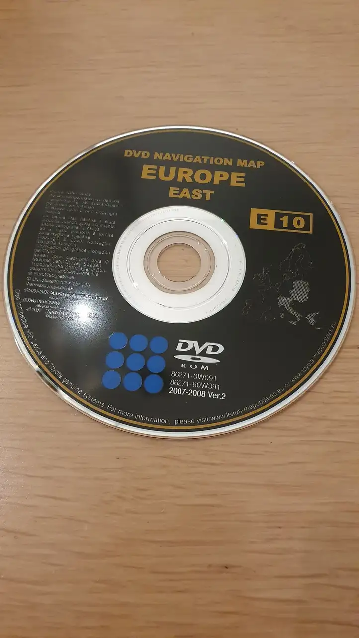 Toyota Corolla Verso AR10 (2004 - 2009)  862710W091 Карты навигации CD / DVD