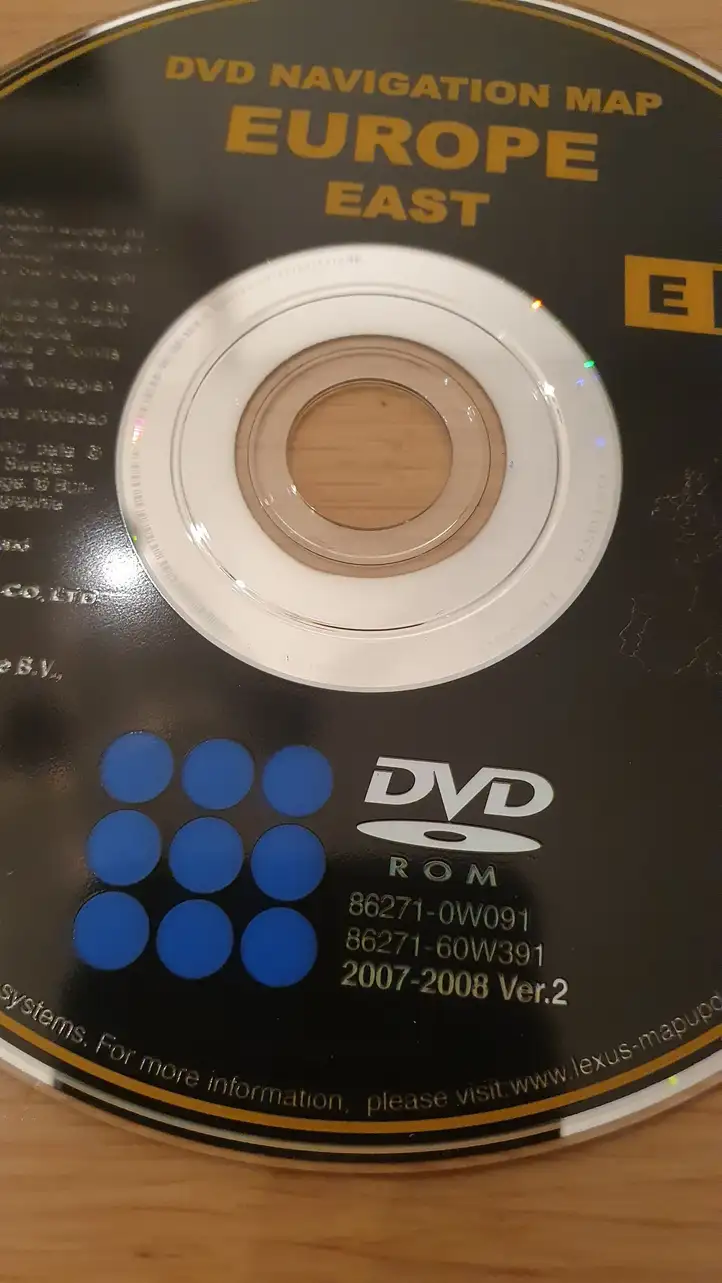 Toyota Corolla Verso AR10 (2004 - 2009)  862710W091 Карты навигации CD / DVD