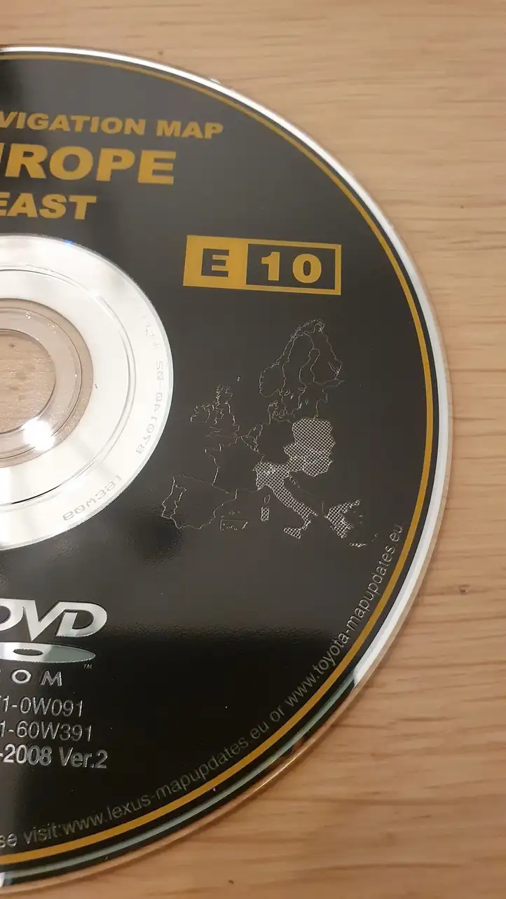 Toyota Corolla Verso AR10 (2004 - 2009)  862710W091 Карты навигации CD / DVD