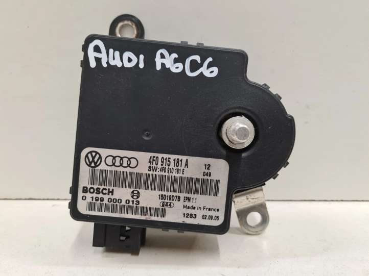 4F0915181A Audi A6 S6 C6 4F Maitinimo valdymo blokas