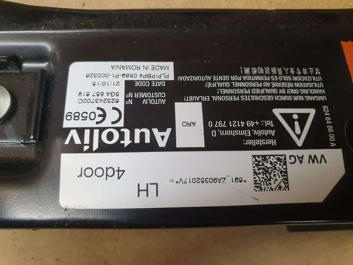 Audi A3/S3 8V (2012 - 2016)  5G4857619 Регулировочная планка ремня безопасности