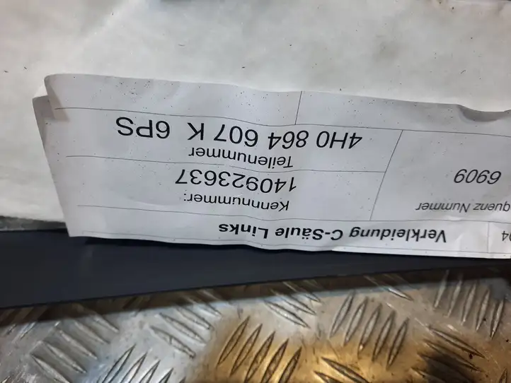 Audi A8 S8 D4 4H (2010 - 2014) 4H0864607K Внутренняя отделка заднего порога — фото 2