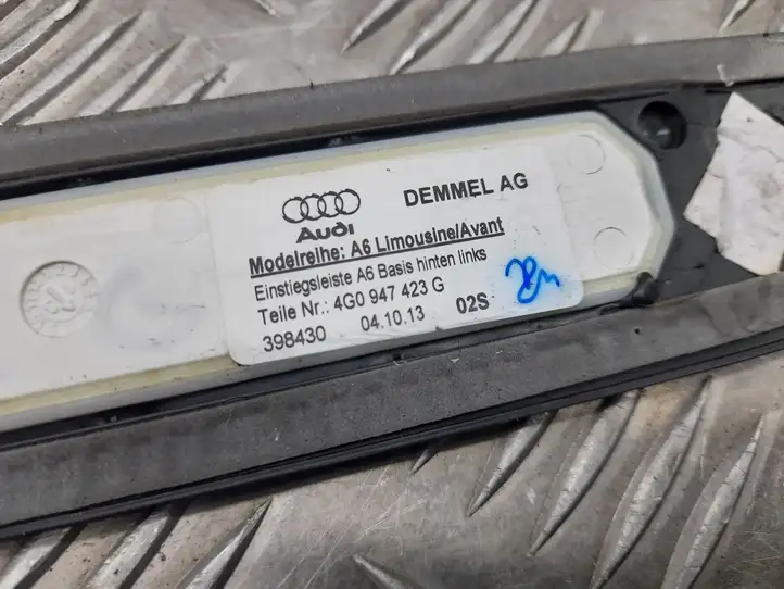 Audi A6 C7 (2011 - 2014) 4G0947423G Внутренняя отделка заднего порога — фото 2