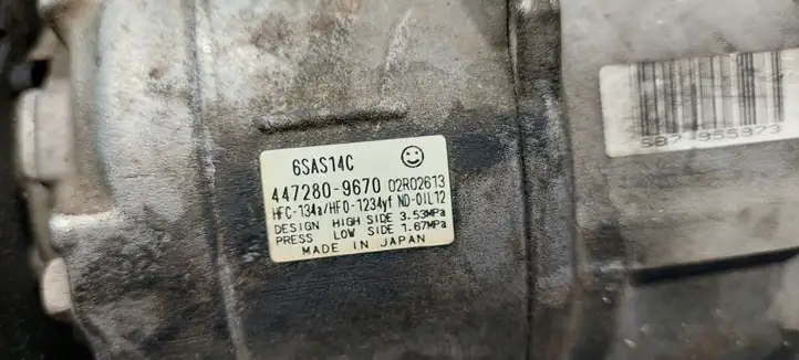 Cadillac CTS (2014 - 2019) 6SAS14C Компрессор (насос) кондиционера воздуха — фото 2