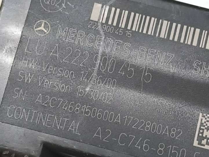 Mercedes-Benz S W222 (2013 - )  A2229004515 Реле обогрева