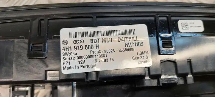 Audi A8 S8 D4 4H (2010 - 2014) 4H1919600H Контроллер мультимедийной системы — фото 2