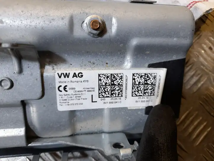 Audi A3/S3 8V (2012 - 2016) 8V1880841C Коленная подушка безопасности — фото 2