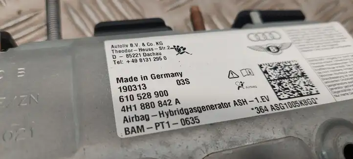Audi A8 S8 D4 4H (2010 - 2014) 4H1880842A Коленная подушка безопасности — фото 2