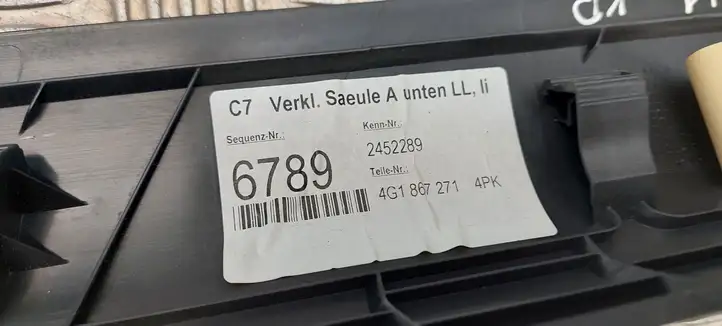 Audi A7 S7 4G (2010 - 2014) 4G1867271 Боковая отделка ногового пространства — фото 2