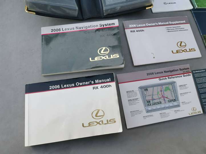 Lexus RX 350 (2006 - 2009)  3U9U19100AL Сервисная книжка