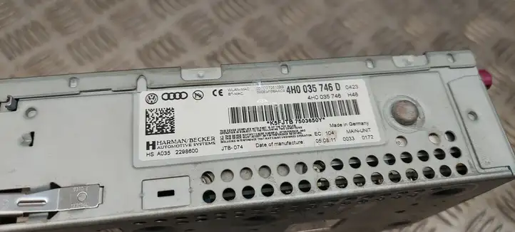 Audi A8 S8 D4 4H (2010 - 2014) 4H0035746D Навигационный привод CD/DVD — фото 5