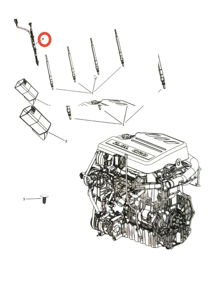 Lancia Voyager (2010 - 2014)  68027381AA Провода свечей накалывания