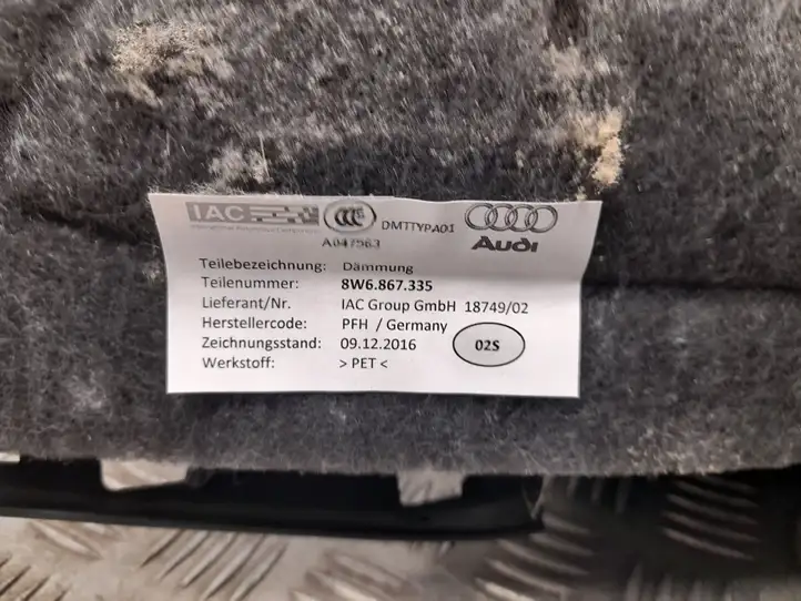 Audi A5 (2016 - ) 8W6867335 Верхняя боковая отделка заднего сиденья — фото 2