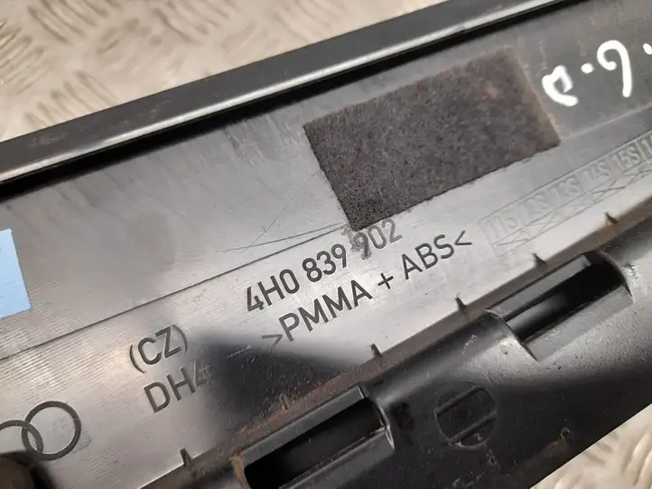 Audi A8 S8 D4 4H (2013 - 2017) 4H0839902 Накладка стекла задней двери — фото 2