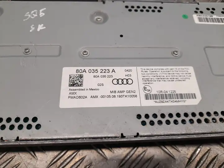 Audi Q5 SQ5 (2017 - ) 80A035223A Усилитель звука — фото 3