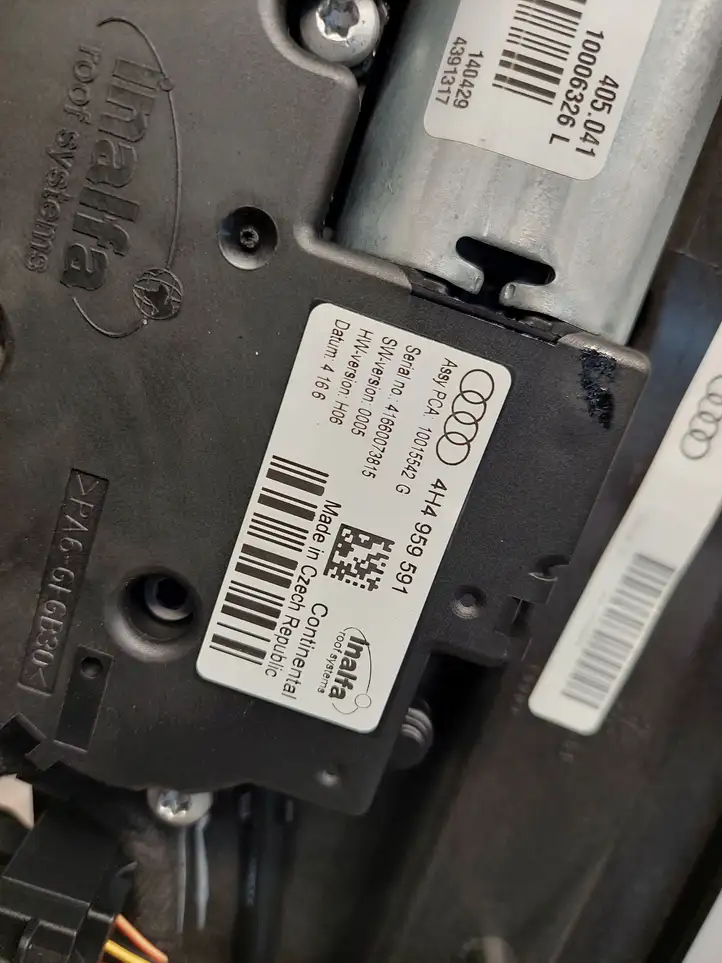 Audi A8 S8 D4 4H (2013 - 2017) 4H4877041 Комплект люка крыши — фото 3