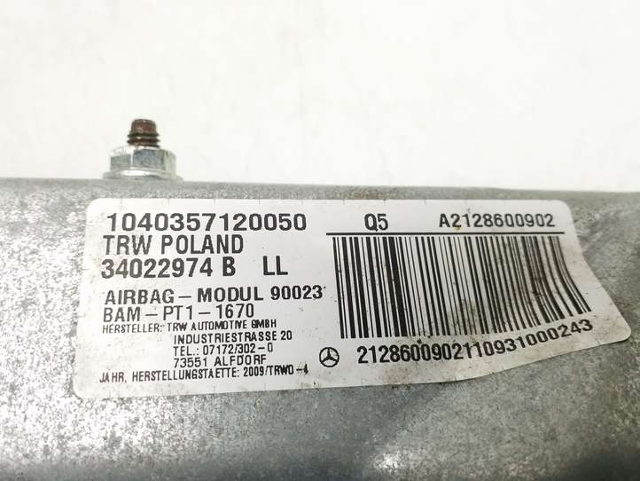 Mercedes-Benz E W212 (2009 - 2016)  A2128600902 Подушка безопастности колен