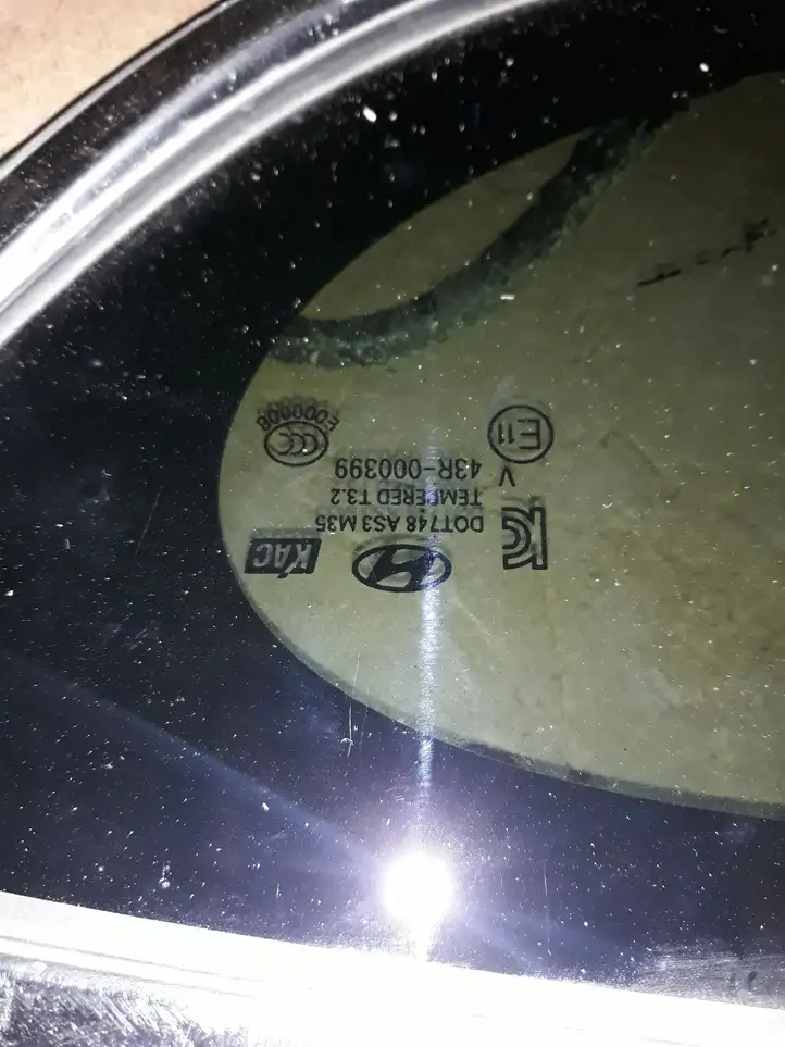 Hyundai Santa Fe (2012 - 2015) 43R000399 Заднее боковое стекло — фото 3