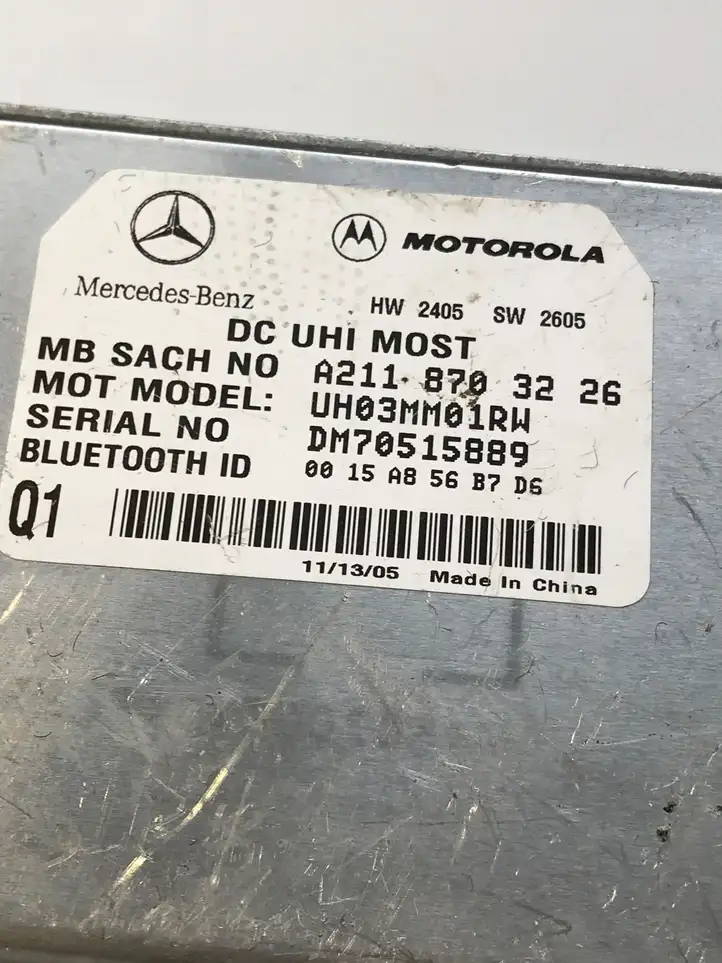 Mercedes-Benz R W251 (2005 - 2013) A2118703226 Bluetooth модуль — фото 2