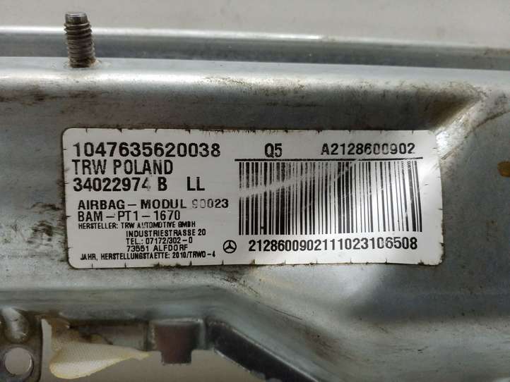 Mercedes-Benz E W212 (2009 - 2016)  A2128600902 Подушка безопастности колен