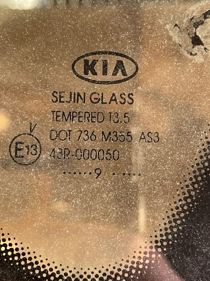 Kia Ceed (2010 - 2012) Заднее боковое стекло — фото 2