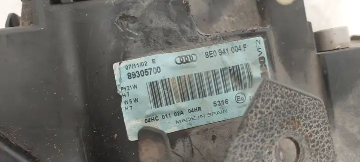 Audi A4 S4 B6 8E 8H (2000 - 2006) 8E0941004F Передняя фара — фото 6