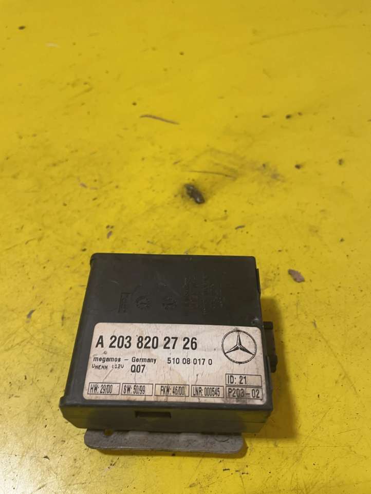 A2038202726 Mercedes-Benz S W220 Signalizacijos valdymo blokas