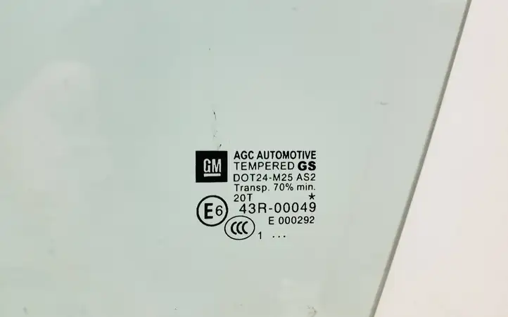 Opel Zafira B (2008 - 2014) DOT24M25AS2 Стекло передней двери — фото 3
