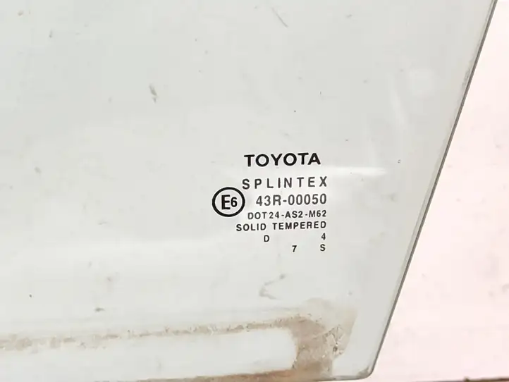 Toyota Avensis T250 (2003 - 2006) 43R00050 Стекло передней двери — фото 2