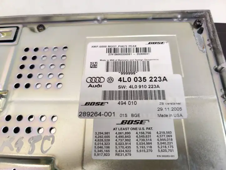 Audi Q7 4L (2005 - 2009) 4L0035223A Усилитель звука — фото 6