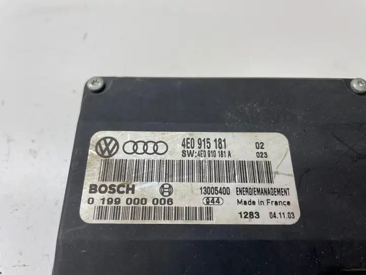 Audi A8 S8 D3 4E (2005 - 2007) 4E0915181 Блок управления аккумулятором — фото 4