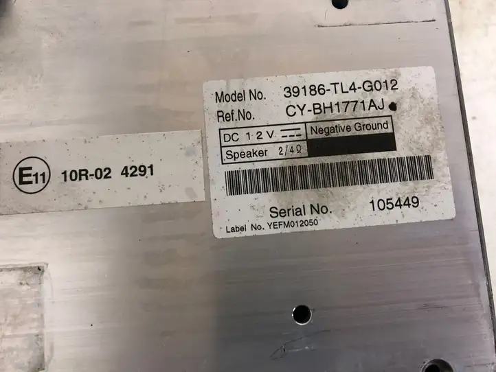 Honda Accord (2008 - 2016) 39186TL4G012 Усилитель звука — фото 2