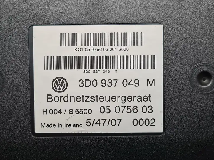 Volkswagen Phaeton (2002 - 2008) 3D0937049M Модуль комфорта — фото 3