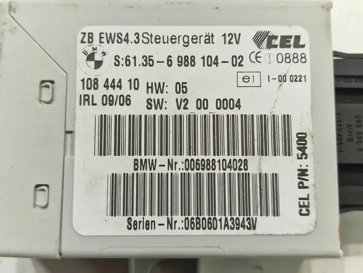 BMW X3 E83 (2003 - 2010) 6135698810402 Блок иммобилайзера — фото 3