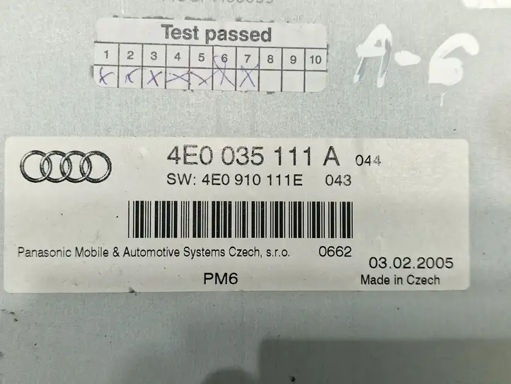 Audi A6 S6 C6 4F (2004 - 2008) 4E0035111 Магнитола / мультимедийная система — фото 6