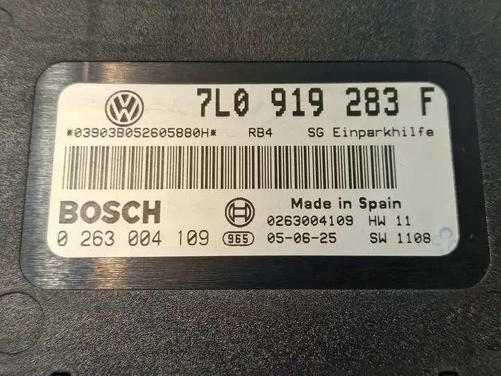 Volkswagen Touareg I (2002 - 2010) 7L0919283F Блок управления парктрониками — фото 4